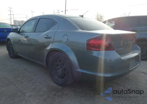 2013 Dodge Avenger Se из США, поврежденный, VIN 1C3CDZAB5DN676088